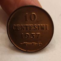 1937 San Marino moneta 10 centesimi