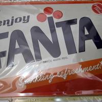 Targa fanta logo metallo vintage