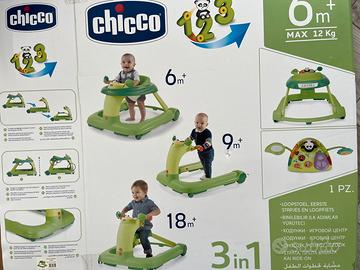 Girello, primi passi e cavalcabile chicco 3 in 1