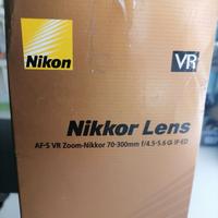Tele obiettivo Nikon AF-S VR zoom Nikkor 70-300 ko