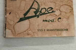 Ape  Piaggio, Epoca, Ricambi.