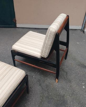coppia di poltrone vintage design