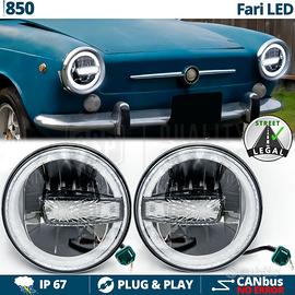 FARI Full LED Per FIAT 850 Angel Eyes OMOLOGATI