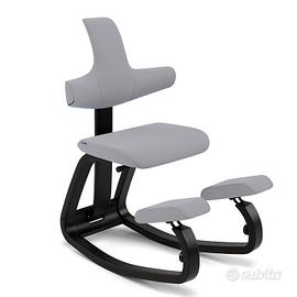 Varier Thatsit legno nero tessuto Grigio