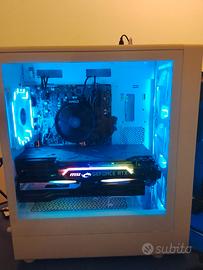 Pc da gaming bianco e nero