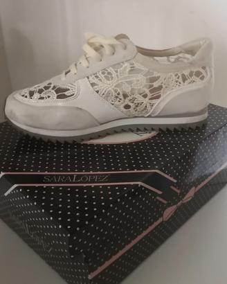 Scarpe donna 39 bianco Sara Lopez