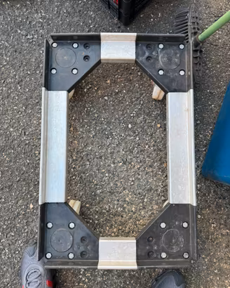 Carrello con Ruote per Cassette Incastro 60x40