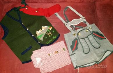 Completo stile tirolese per bambino