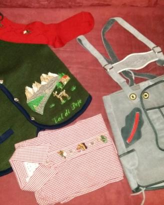 Completo stile tirolese per bambino