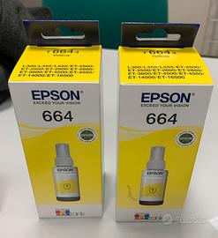 Cartucce Epson T664 yellow giallo originali