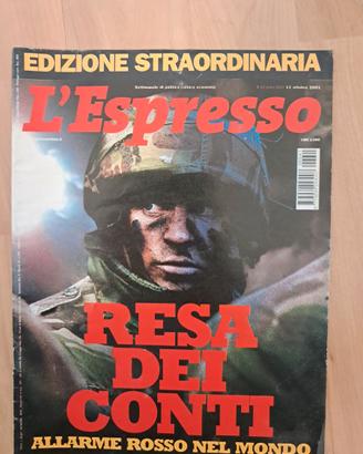 L'ESPRESSO 11 ottobre 2001 EDIZIONE STRAORDINARIA