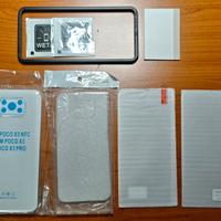 2 kit cover + vetro temperato POCO X3 PRO NFC