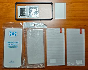 2 kit cover + vetro temperato POCO X3 PRO NFC
