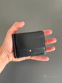 Montblanc portafoglio a 6 scomparti e fermasoldi