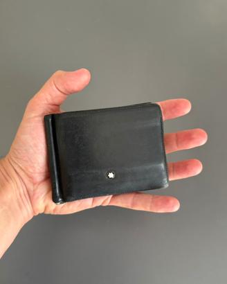 Montblanc portafoglio a 6 scomparti e fermasoldi