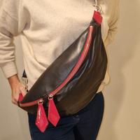 MUTH BAGS MARSUPIO XL DONNA VERA PELLE NERO