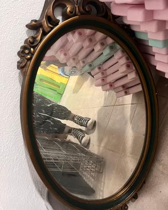 Specchio in legno per shabby