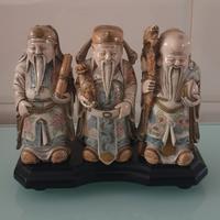 Statue Statuette Tre Saggi in Pietra Dura