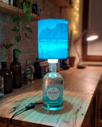 Bottiglia "Genesi Gin" con Paralume a Litofania