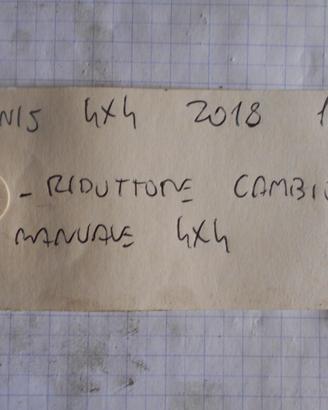 Riduttore 4x4 suzuki ignis 1,2 cc anno 2018