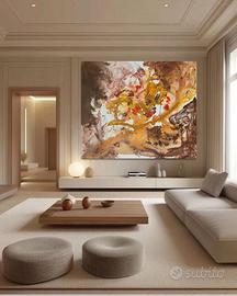 Quadro astratto grande 120x100cm