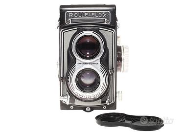 Rolleiflex 3.5T grigia con tessar 75mm f/3.5