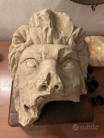 Mascherone in pietra, scultura