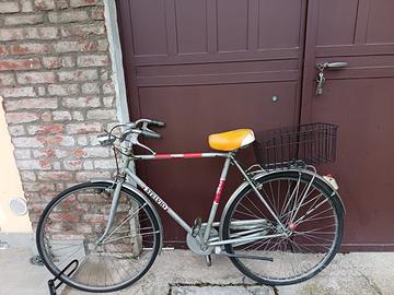 Bicicletta city vintage Stelvio con portapacchi