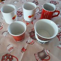 5 Tazze caffellatte miste