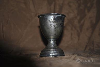 ANTICO PORTAUOVO IN ARGENTO "800 patina orig