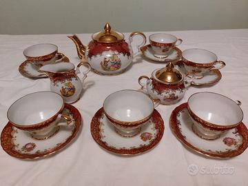 Vecchio servizio the Ceramica e oro  Bavaria 
