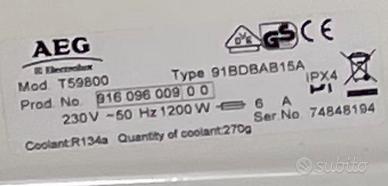 Ricambi asciugatrice AEG 59800
