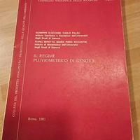 Libro "Il regime pluviometrico di Genova" 1981