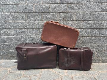 3 Valige d’epoca in pelle e cartone