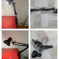 Lampada da tavolo banco ufficio fissaggio a molle