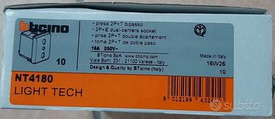 10pz. Nt4180 prese bipasso bticino