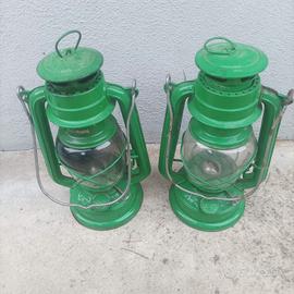 due lanterne vintage a cherosene 