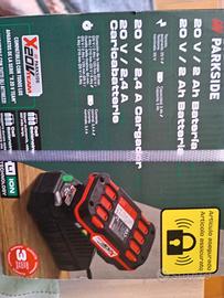 battaria e caricabatterie Parkside 20v 2Ah nuovo 