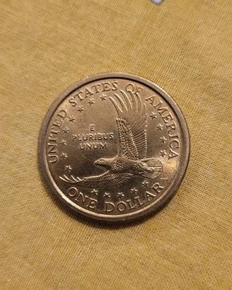 Moneta 1 dollaro color oro