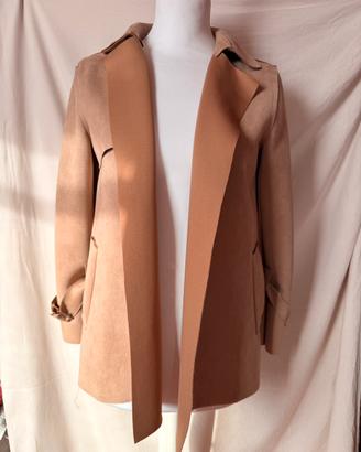 Soprabito / Giacca Scamosciata Beige Cammello