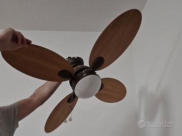 Lampadario ventilatore a soffitto