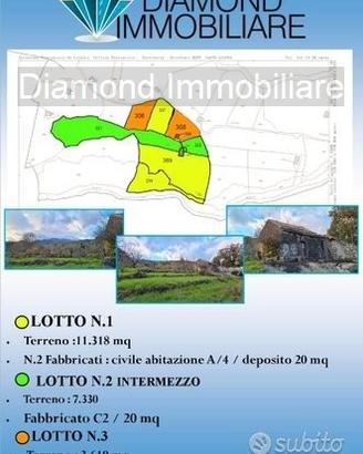 Terreno 22.260 mq con rustici a sant'alfio