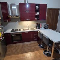 Cucina Moderna Bordeaux + 4 Sgabelli