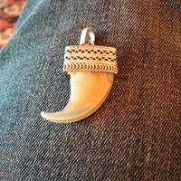 Pendente da collo con artiglio o dente di leone 