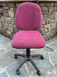 Sedia Girevole da Scrivania Ufficio con Rotelle