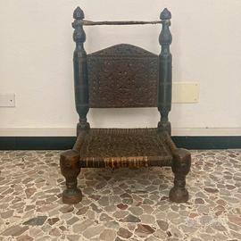 Antica sedia da meditazione Afghanistan