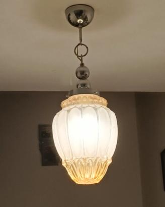 Lampadario vintage stile Murano modernista anni 70