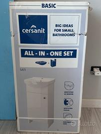 lavandino, con  armadietto sotto