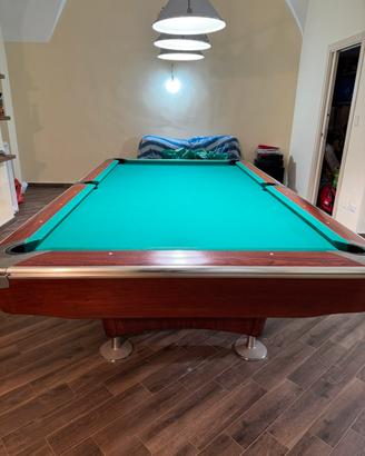 Biliardo professionale + lampade+ accessori .