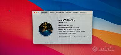 Imac 2008 20" con 4GB Ram, 250 GB SSD, Big Sur